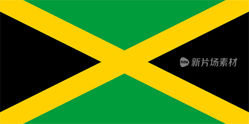 矢量牙买加国旗设计