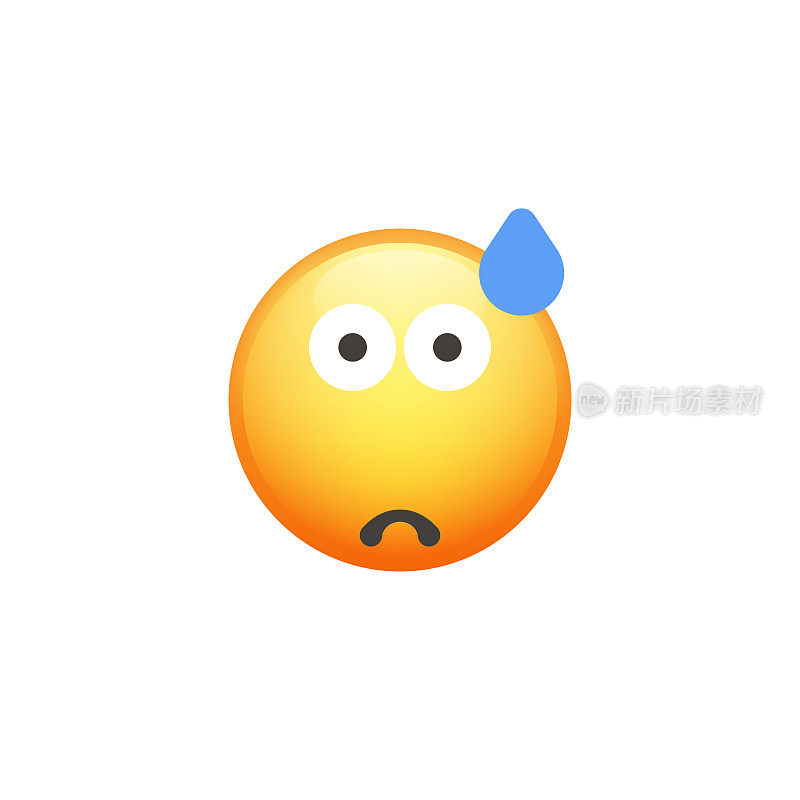 Emoticon裁剪设计元素可爱和色彩渐变