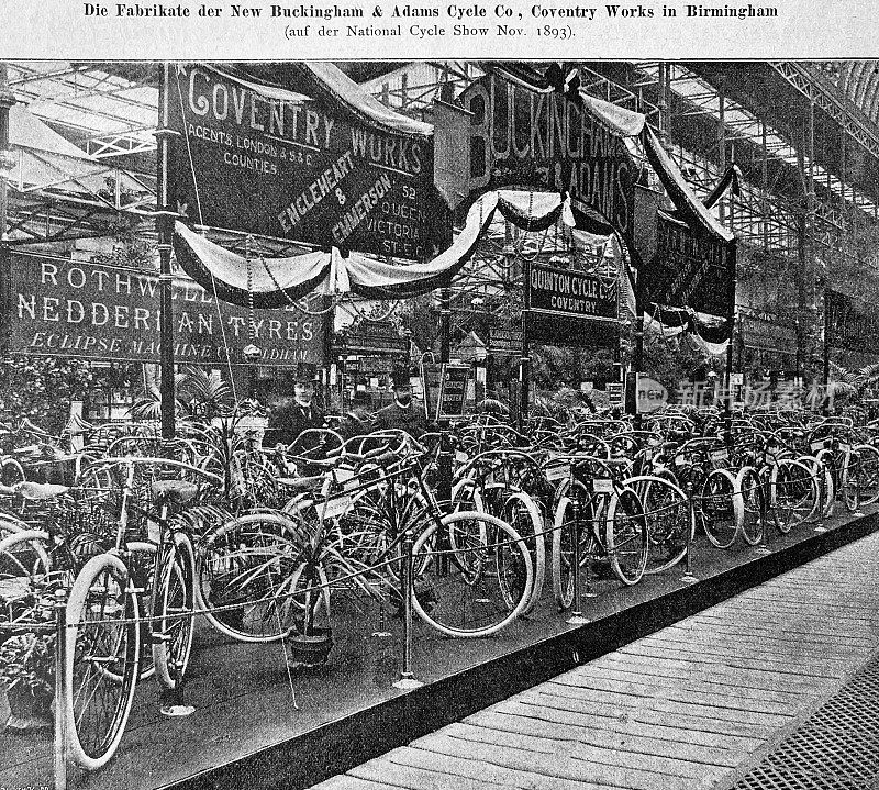 伯明翰考文垂工厂的新白金汉自行车公司的自行车