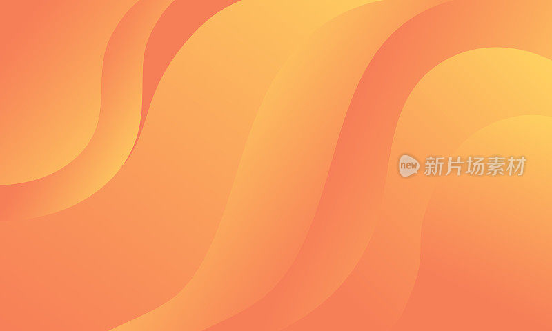现代抽象的黄色和橙色渐变颜色背景