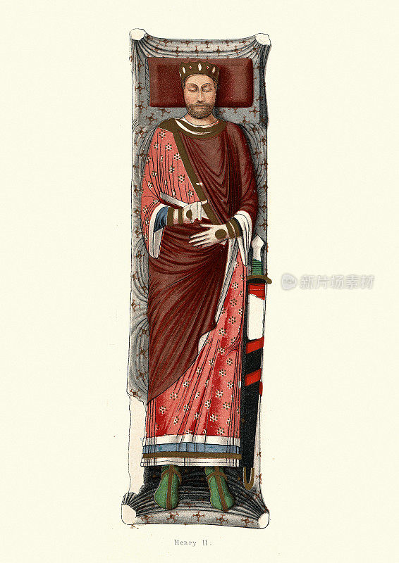 12世纪，丰特弗罗修道院亨利二世的雕像