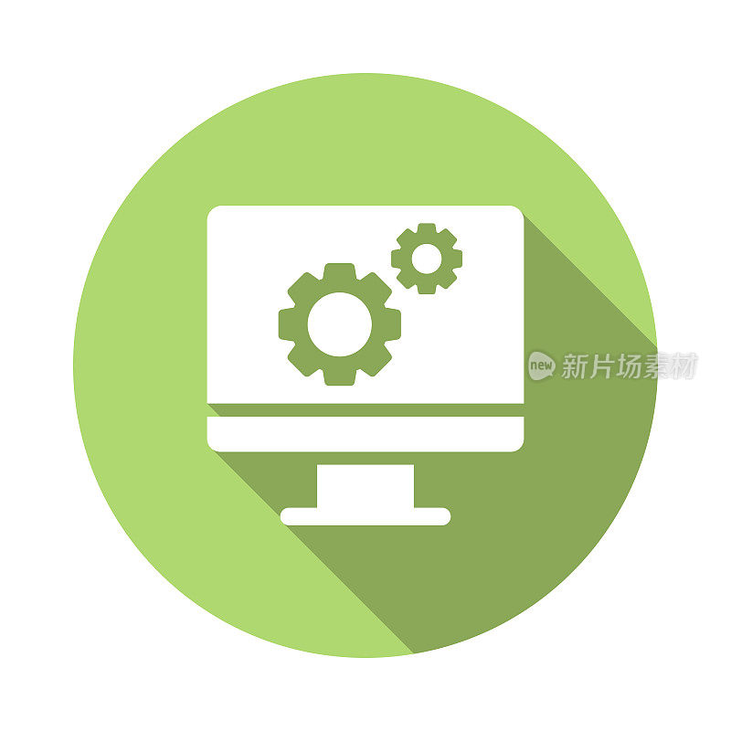 人工智能-机器学习相关图标。矢量图的符号