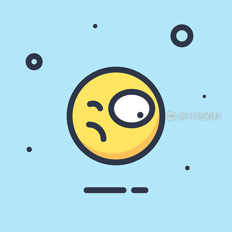 Emoticon平面设计颜色背景