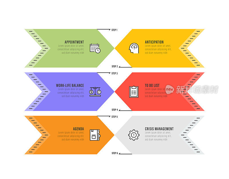 时间管理信息图设计