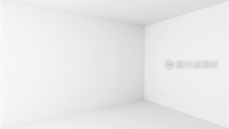 抽象的架构的背景。白色的房间内部