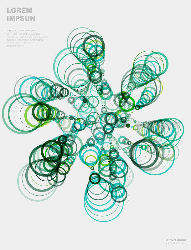 摘要彩色圆形几何条纹海报背景