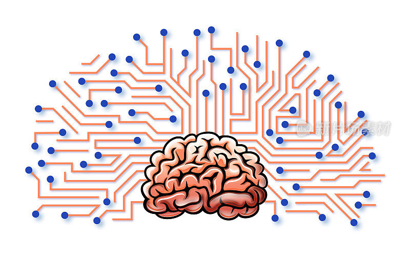 人脑与人工智能电路板