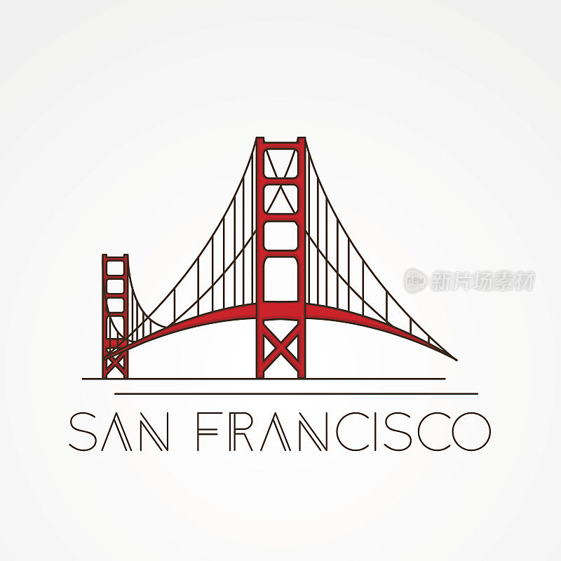 金门大桥-美国旧金山的象征。