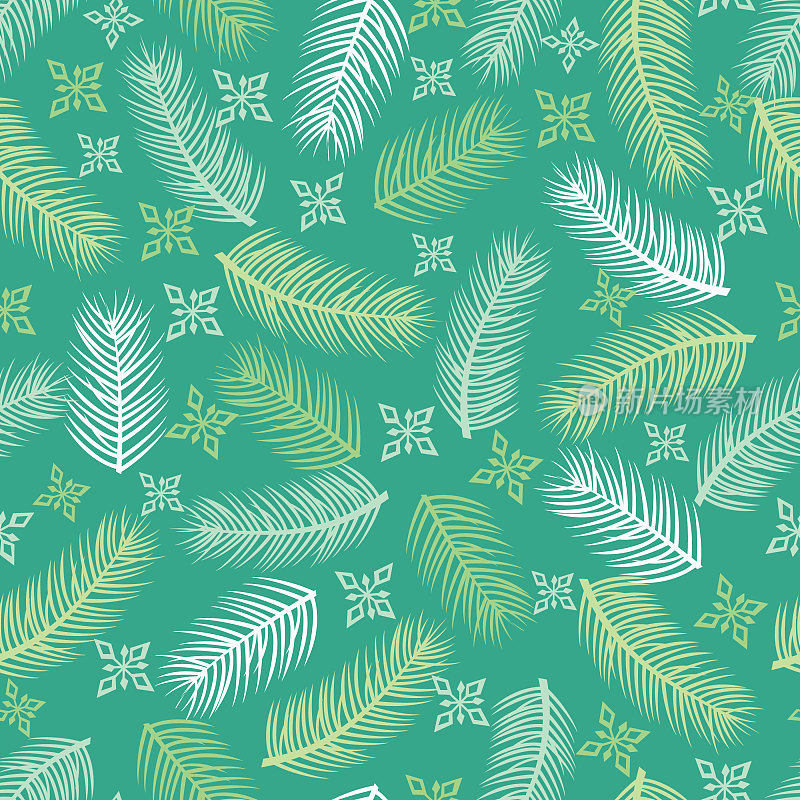 圣诞无缝图案。