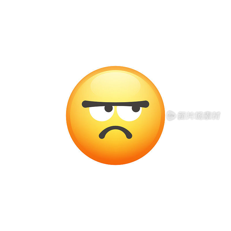 Emoticon裁剪设计元素可爱和色彩渐变