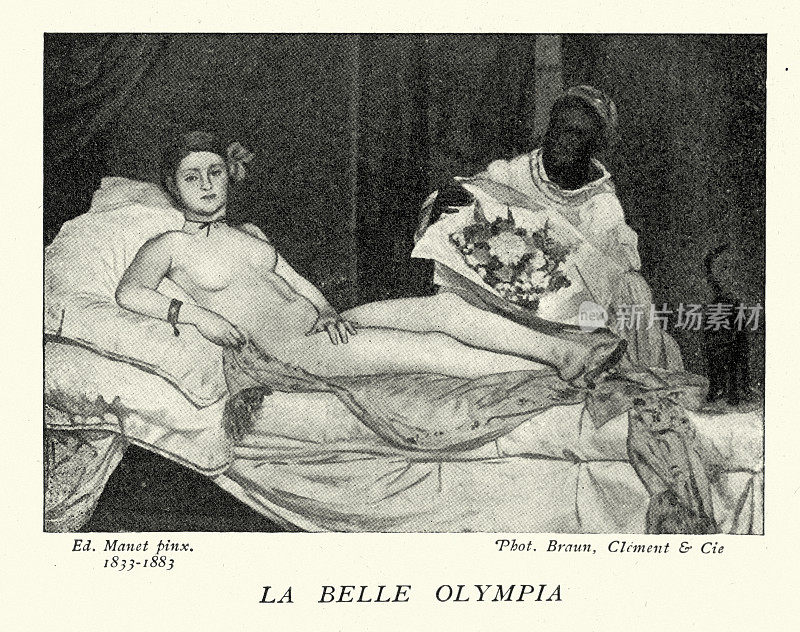 爱德华・马奈的《奥林匹亚》，维多利亚时期的艺术作品