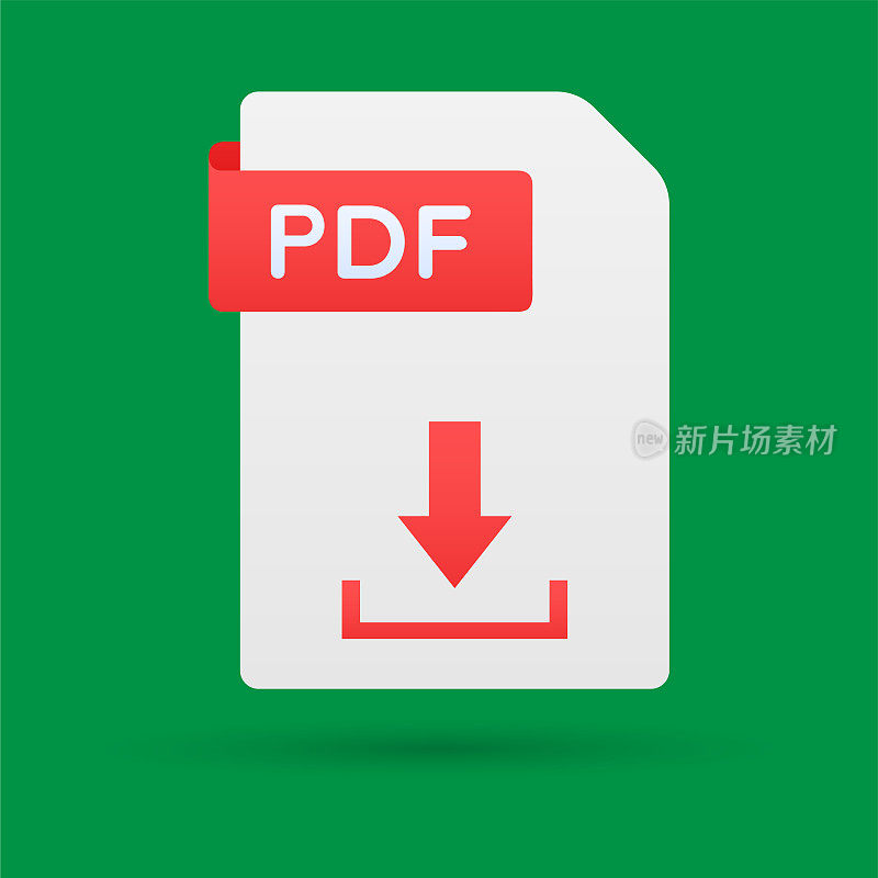 PDF文件下载文件夹图标。