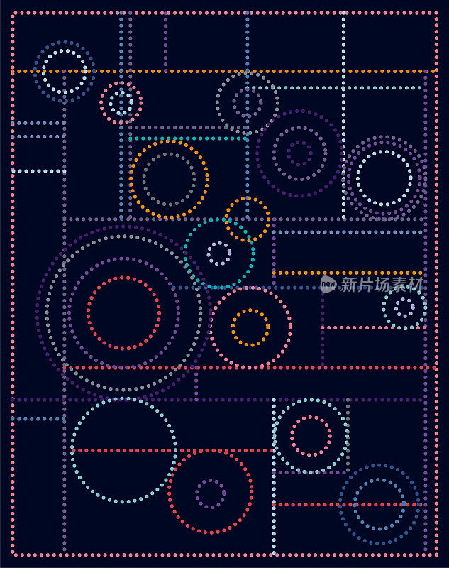 抽象色彩圆点图案海报材料背景
