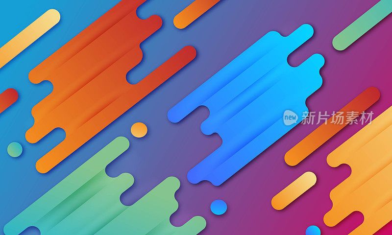 摘要彩色几何形状背景