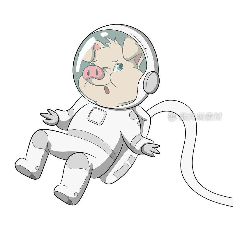 《太空小猪混乱》卡通角色设计