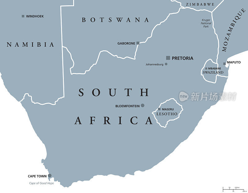 南非政治地图