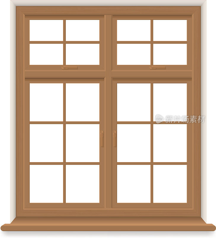 传统木窗，隔离