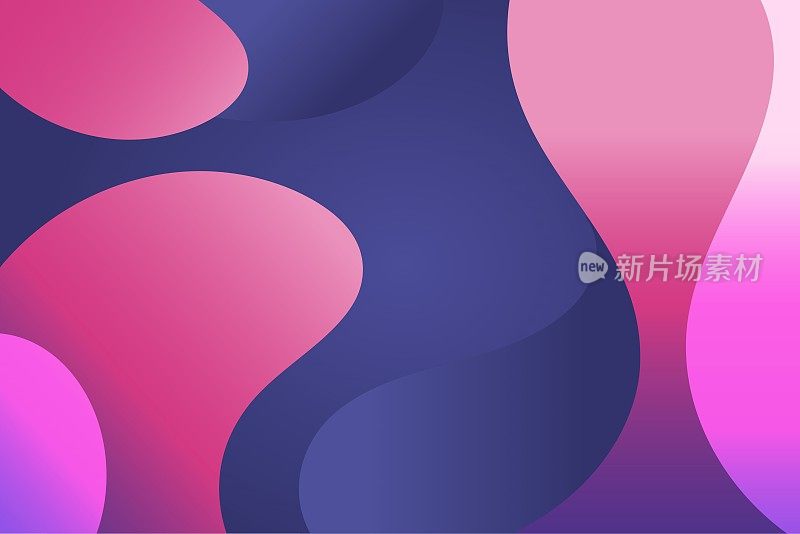 抽象现代波浪液体背景