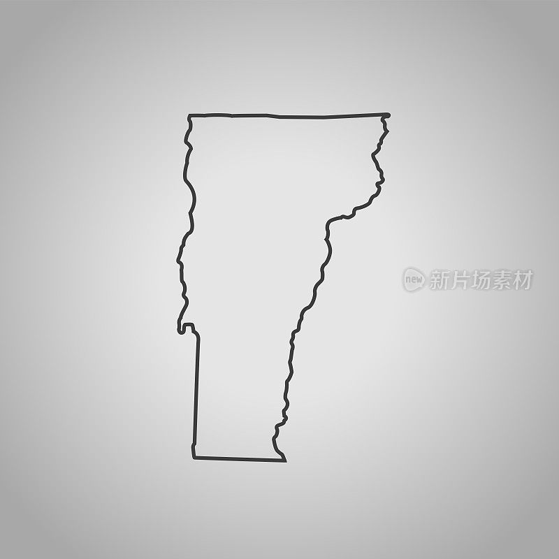 佛蒙特州地图