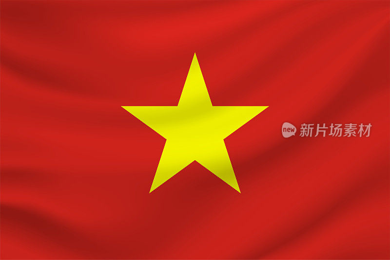 越南国旗。向量