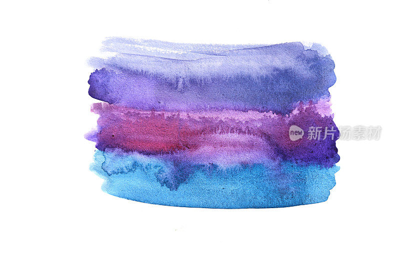 蓝色水彩抽象背景