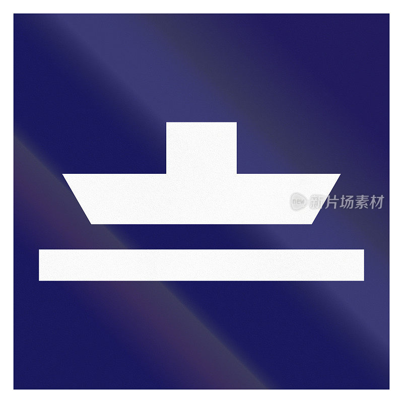 芬兰海上航道标志。电缆或链轮渡