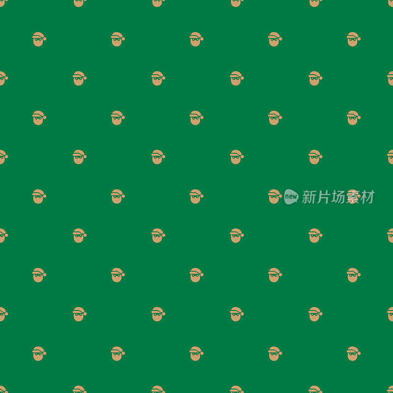 圣诞老人无缝图案