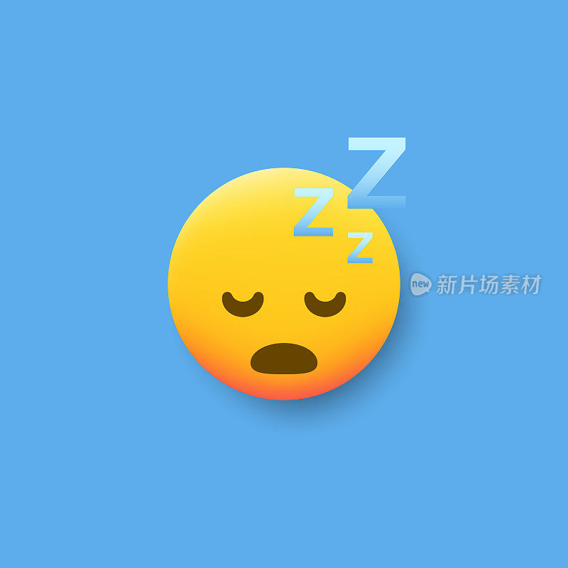 Emoticon平面设计投阴影效果