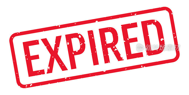 过期-印章,印鉴,印章模板。向量股票插图