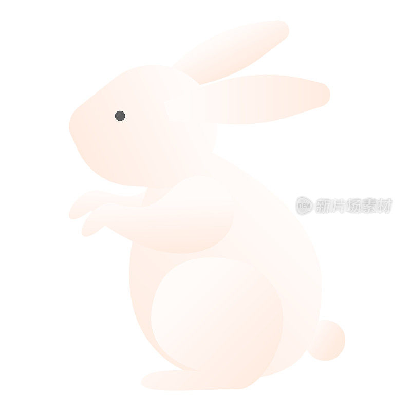 小白兔插图。