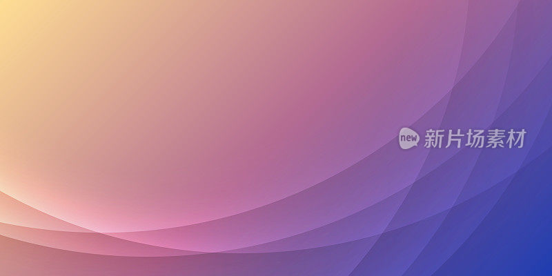 紫色抽象背景与曲线-新潮的几何设计