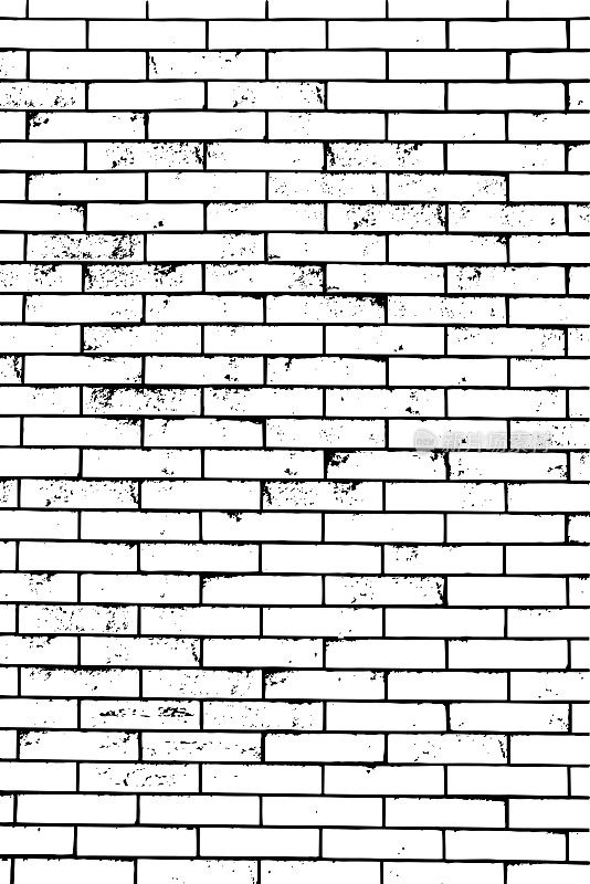 砖墙纹理Grunge心疼的背景