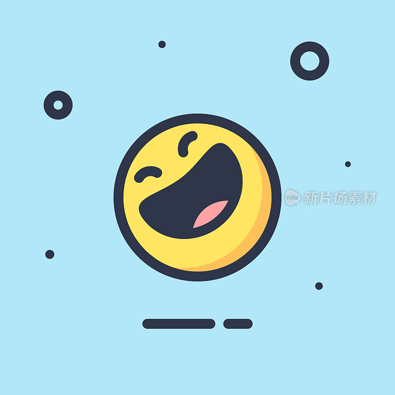 Emoticon平面设计颜色背景