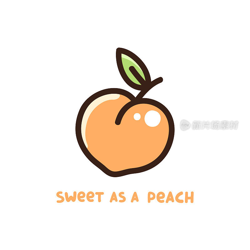 可爱的桃子，引用“像桃子一样甜”