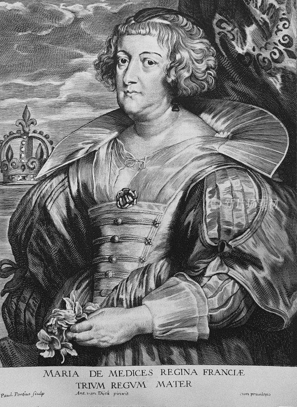 玛丽·德·美第奇是法国王后，是国王亨利四世的第二任妻子