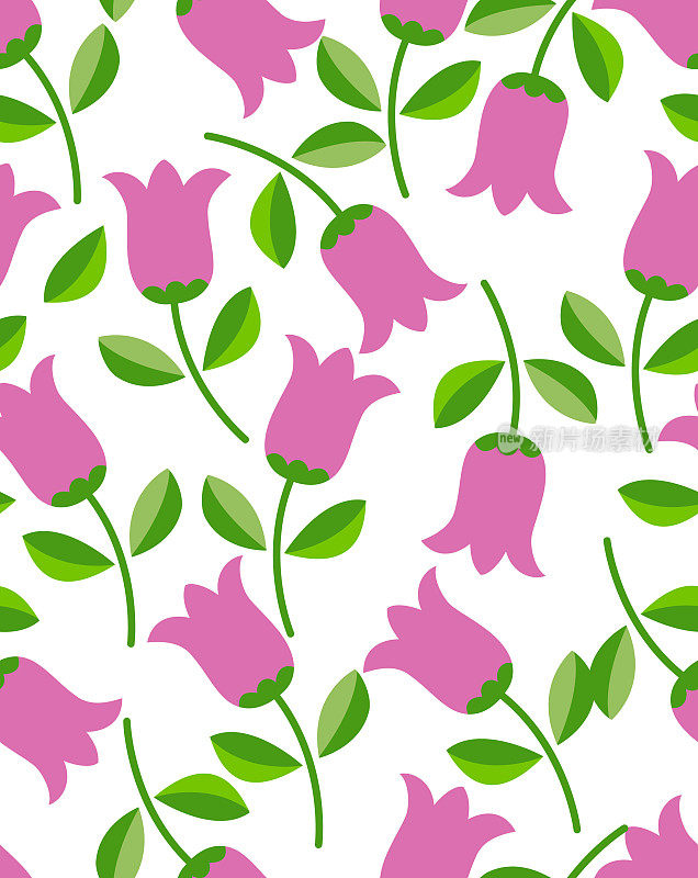 花无缝图案。