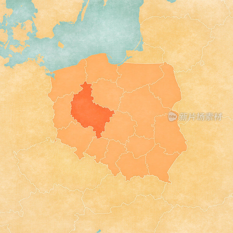 波兰地图-大波兰