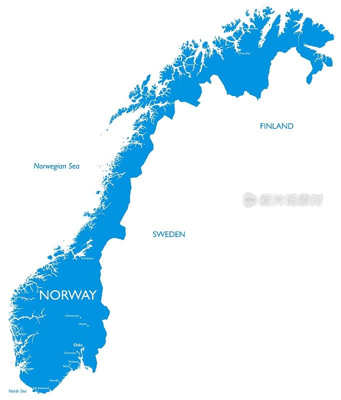 挪威矢量图