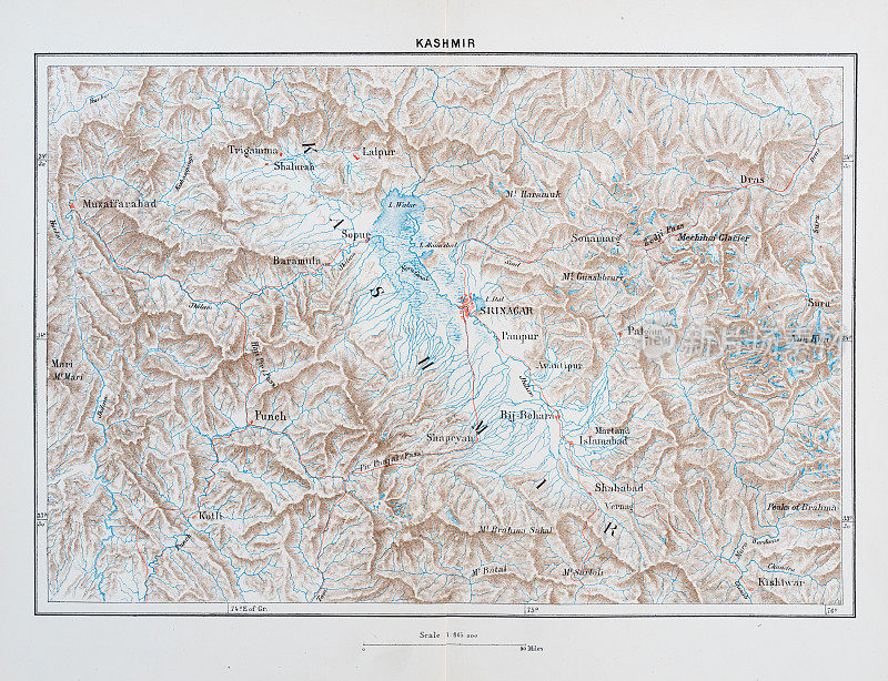 1898年克什米尔地图