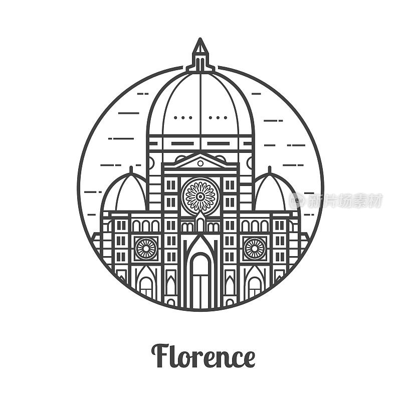 佛罗伦萨旅行图标