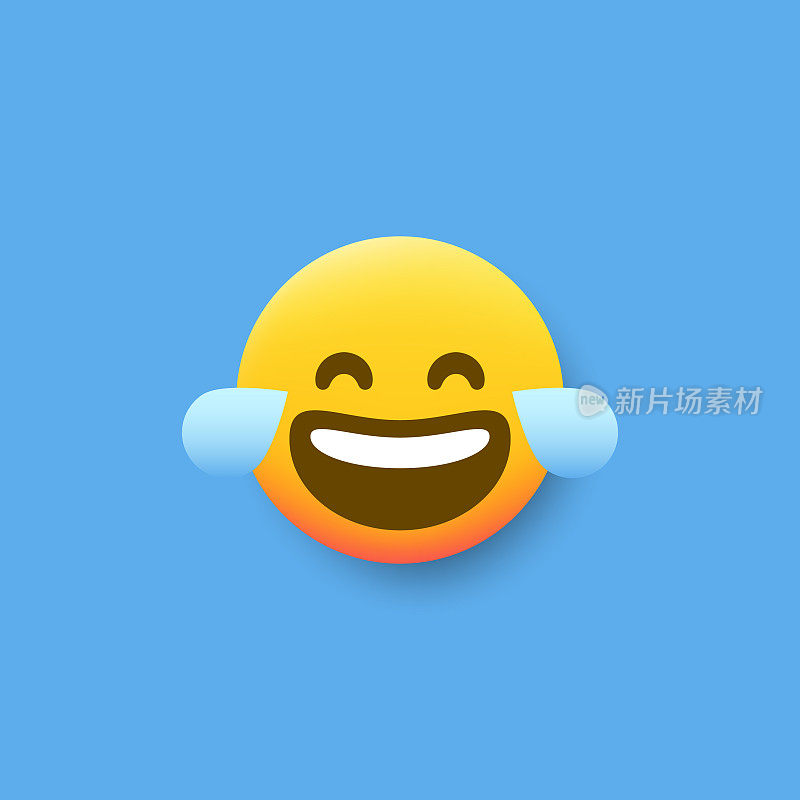 Emoticon平面设计投阴影效果