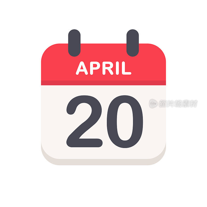 4月20日-日历图标