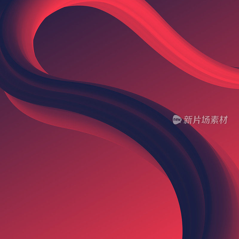 流体抽象设计的红色梯度背景