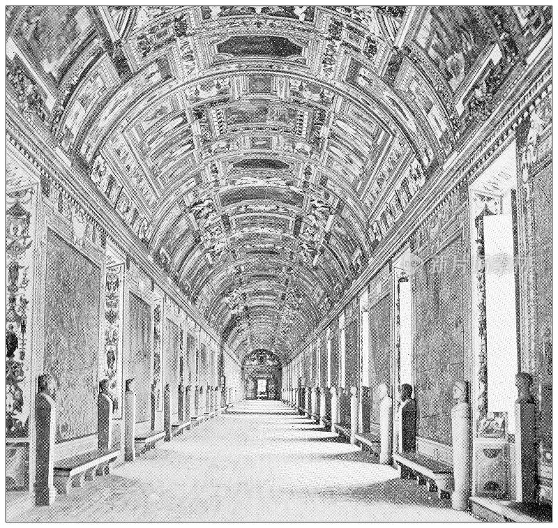 罗马古玩旅行照片:梵蒂冈画廊