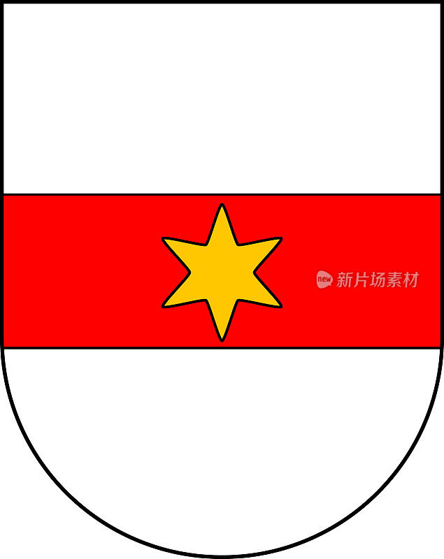 波尔扎诺城的盾形纹章——意大利。