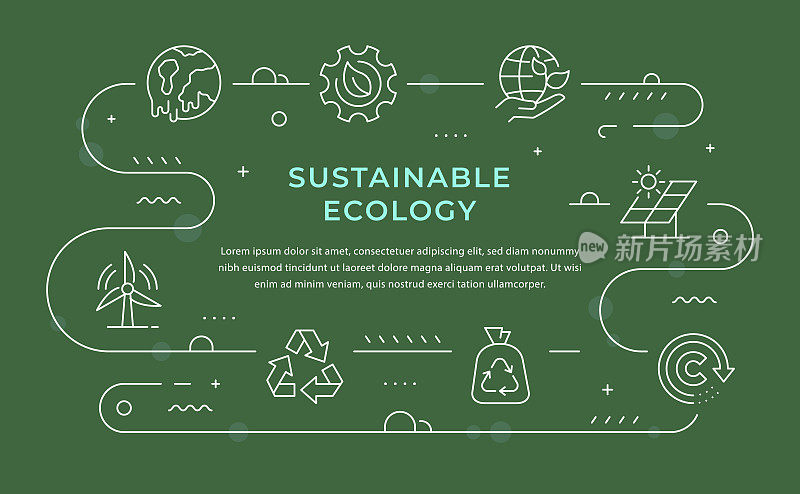 可持续生态网页横幅设计
