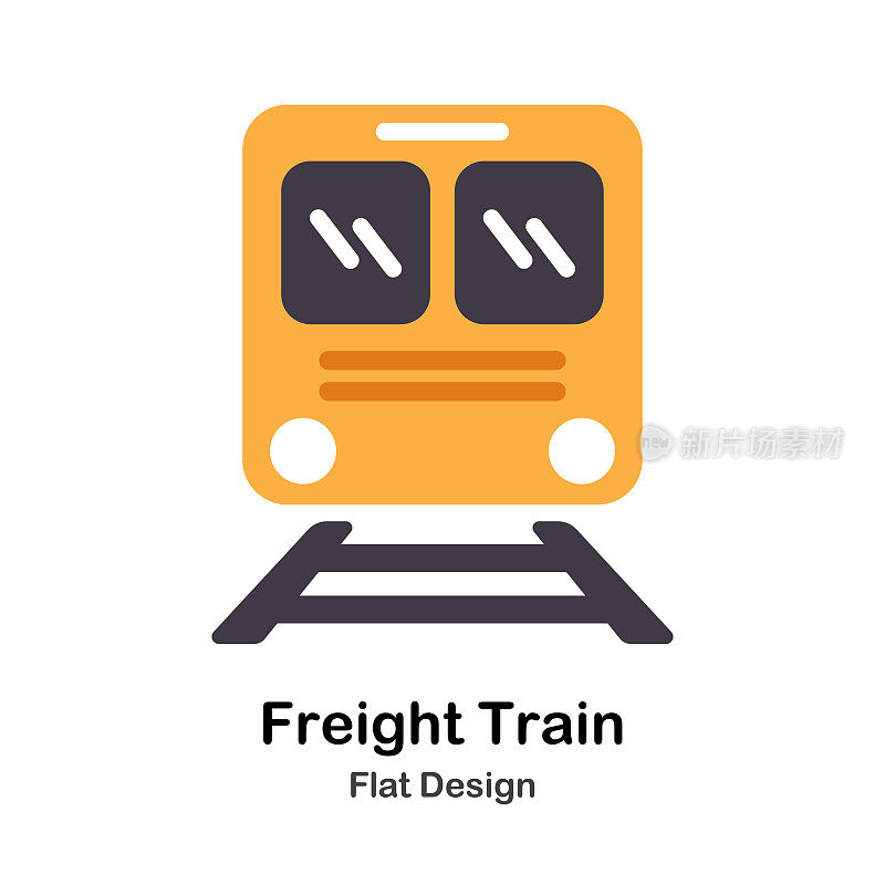 货运列车平面插图