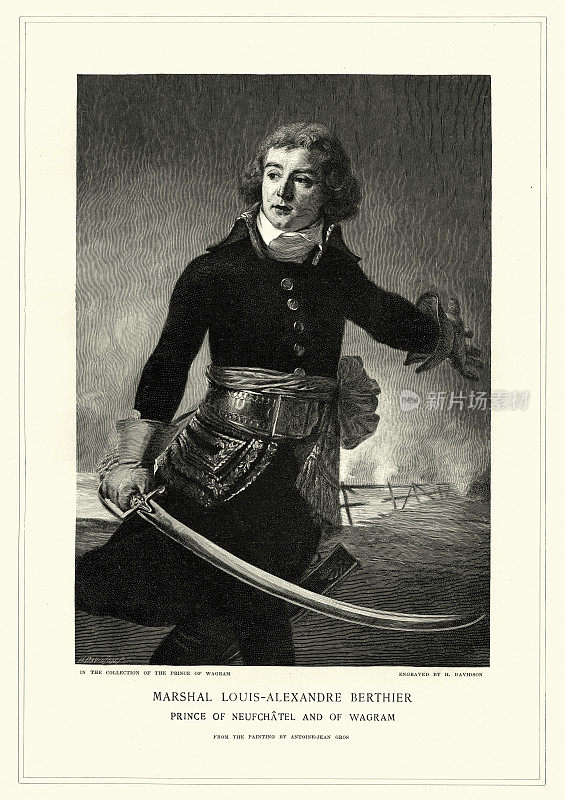 路易-亚历山大·贝尔蒂埃的肖像，法国元帅