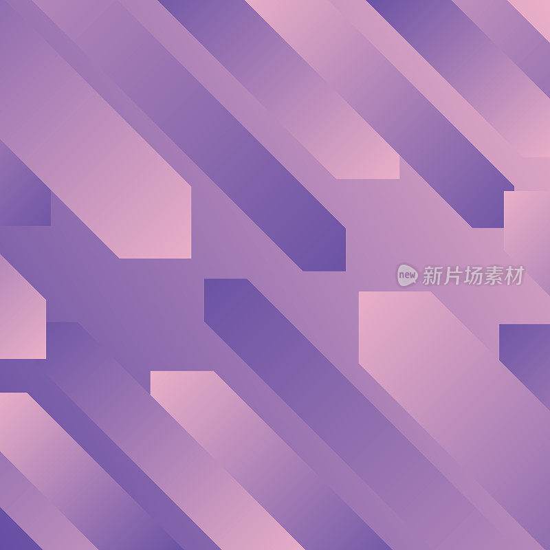 抽象设计与几何形状-新潮紫色梯度