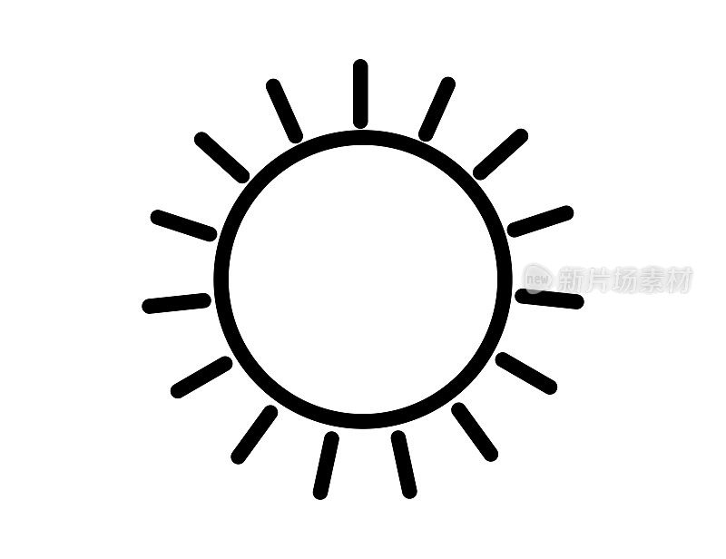 太阳线图标。